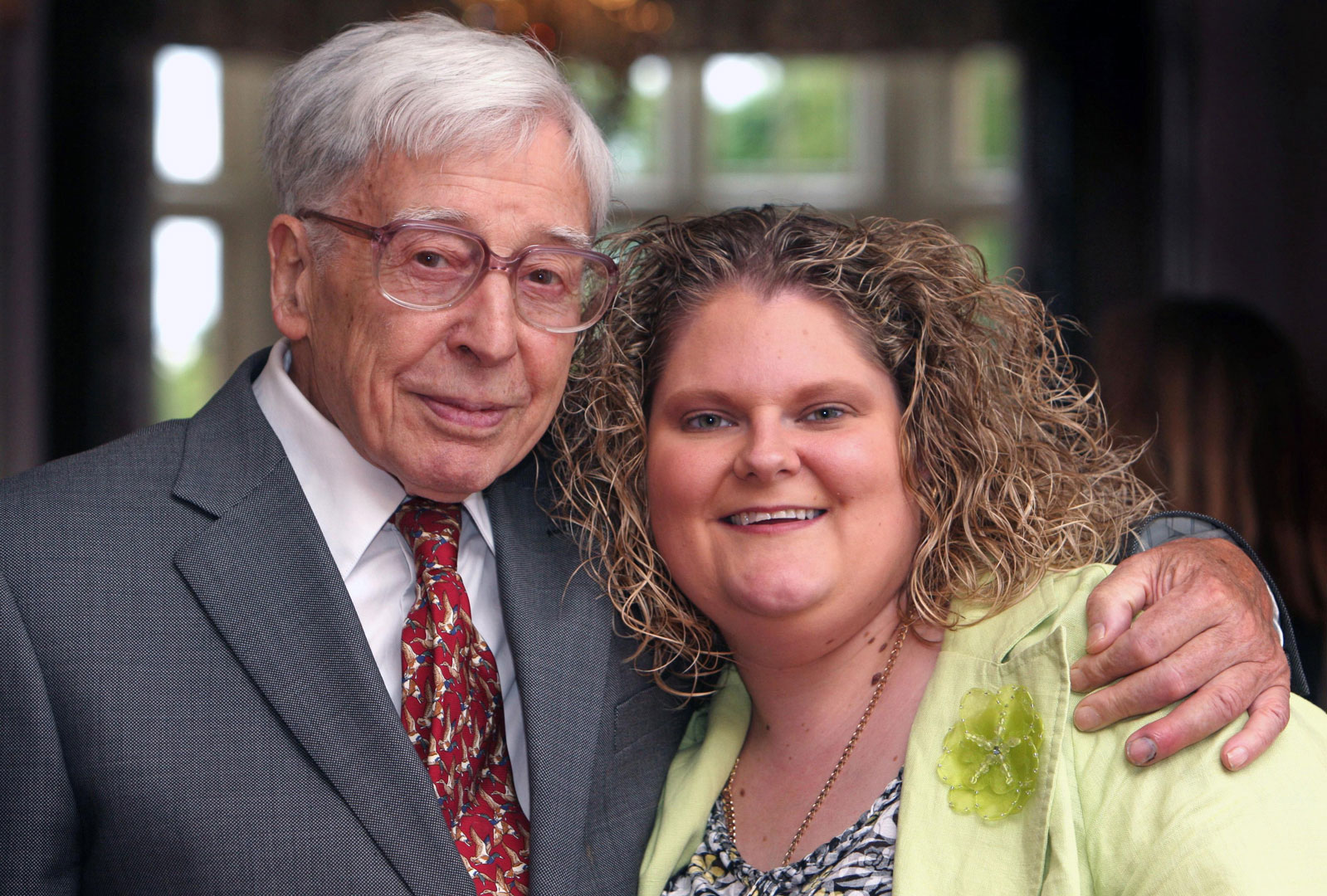 Louise Brown poses with Robert Edwards in 2008