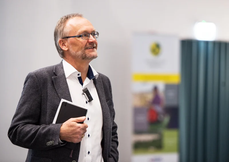 Achim Dobermann at the offices of Rothamsted Research