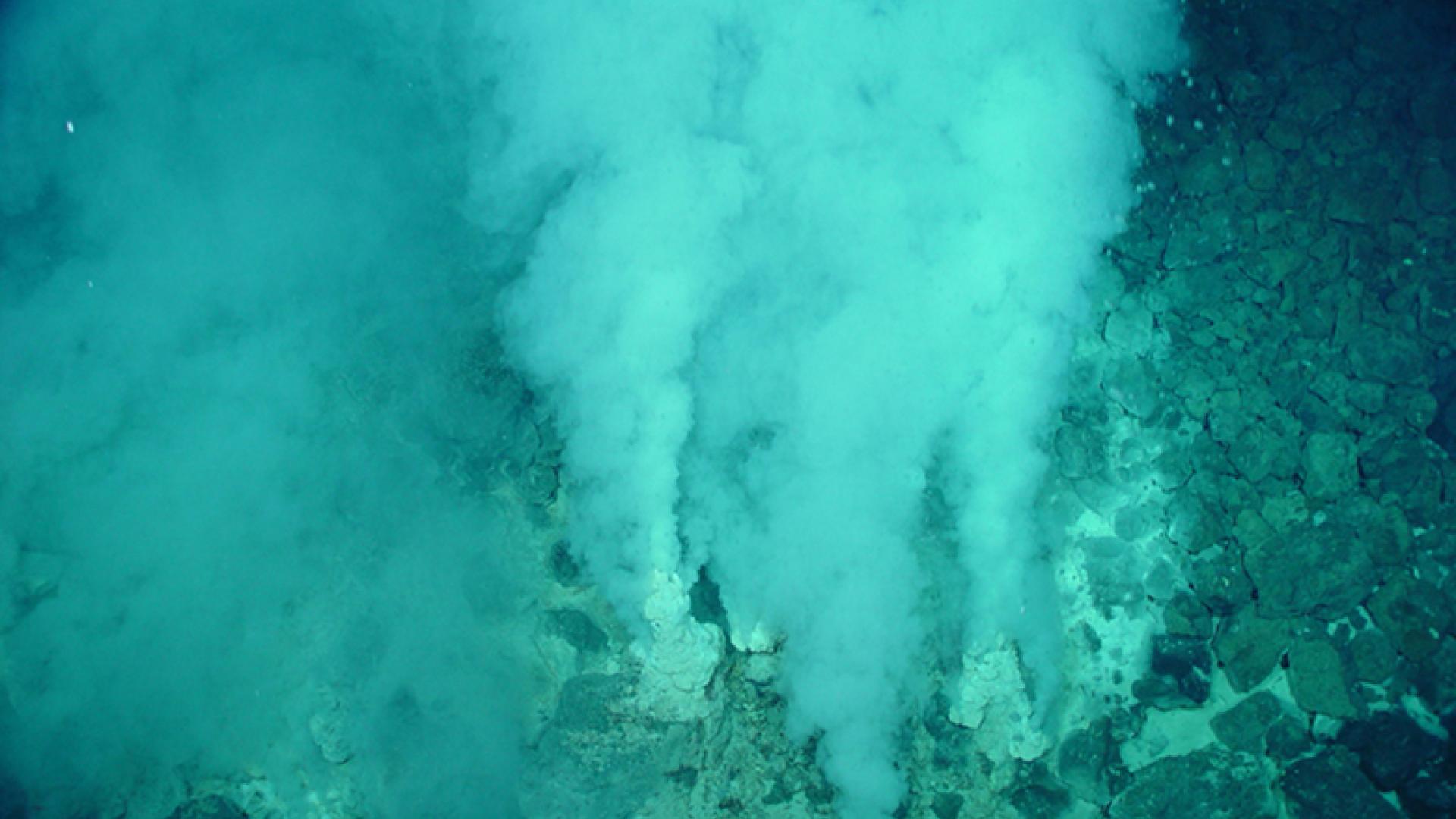 Champagne Vent—a hydrothermal vent spewing bubbles of carbon dioxide