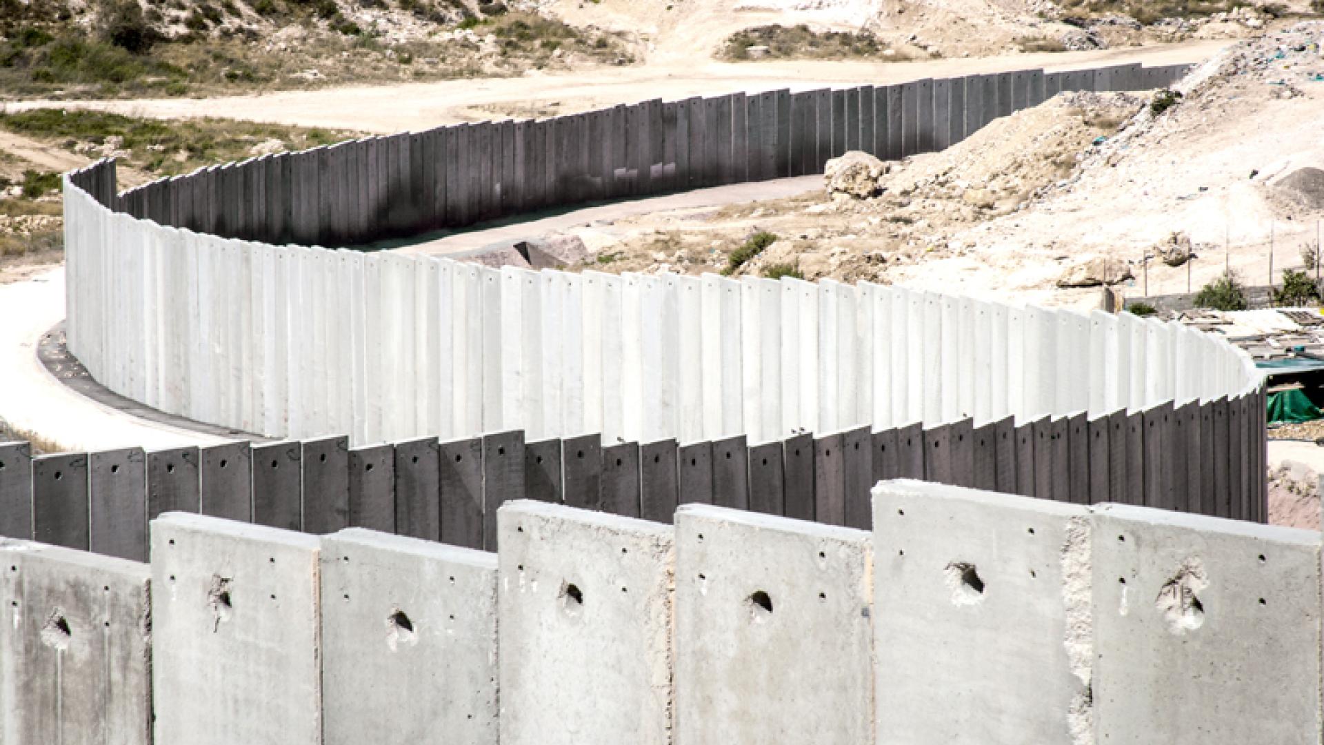 Absperrung der Westbank 
